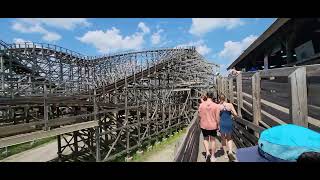 Viper Retrack Review Six Flags Great America 51824 [upl. by Ettesil]