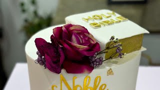 Easy bible cake tutorial biblecake cakedecoratingideas [upl. by Tamar]