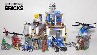 Lego City 60174 Mountain Police Headquarters Speed Build [upl. by Urbai]