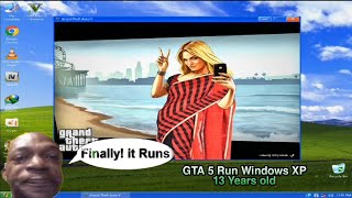 Windows Xp GTA 5 Run  GTA V Play On Windows Xp 13 Years Old  Ultra setting Smooth Gameplay [upl. by Flower]