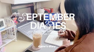 september diaries ep 1 ✿ฺ✿。study with me waking up at 5 am thesis writing productive week [upl. by Dalpe676]