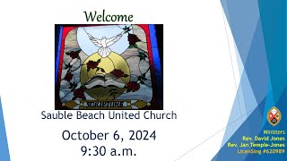 Service of worship at Sauble Beach UC Sunday at 930 am on October 6 2024 [upl. by Livvyy882]