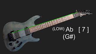 7 STRING  Ab  G STANDARD  GUITAR TONES TUNING [upl. by Turpin]