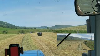 Near crash when lifting Bales Idiot parked in entrance to the farm [upl. by Rahcir]