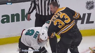 Evander Kane vs Zdeno Chara Feb 26 2019 [upl. by Aicilf]