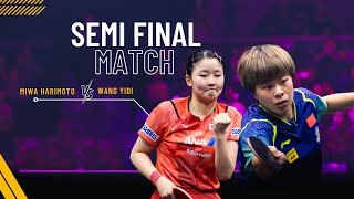 The Semi Final  Miwa Harimoto vs Wang Yidi  WTT Frankfurt 2024  Best Points  Short Highlights 4K [upl. by Hershell662]