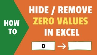 Hide Zero Values in Excel  Make Cells Blank If the Value is 0 [upl. by Ojok685]