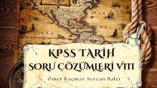 KPSS GYGK TARİH SORU ÇÖZÜMÜ 8 OSMANLI TARİHİ3 ÇIKMIŞ SORULAR serbestiyet manavgat antalya [upl. by Ruperto848]