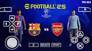 How to download and Install eFOOTBALL PES 2025 PPSSPP BEST HD GRAPHICS Offline PSP eFootballPES2025 [upl. by Rebmaed66]