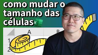 Como Dimensionar o Tamanho da Célula no Excel  básico ao avançado [upl. by Hakeem]