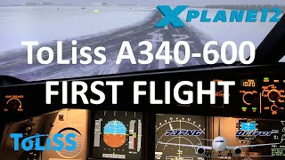 ToLiss A340600 FIRST FLIGHT  As Close To My New Plane As it Gets  Real Airline Pilot [upl. by Artemus]