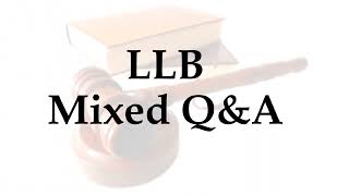 LLB ENTRANCE EXAM QUESTION amp ANSWER I MOST IMPORTANT QUESTIONS🙋Part 1 [upl. by Tabbatha]