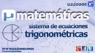 Sistema de ecuaciones trigonometricas 02 BACHILLERATO matematicas [upl. by Remmer]