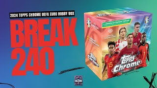 2024 Topps Chrome UEFA Euro Hobby Box  BRAND NEW PRODUCT IS FINNALY HERE  BREAK 240 [upl. by Azpurua527]