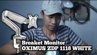 VLOG PASANG BREAKET MONITOR OXIMUS ZDP1118 WHITE [upl. by Bertha]