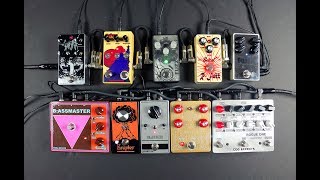 Comparing and Stacking 10 Fuzz Pedals On Bass [upl. by Jolyn]