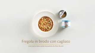 Ricetta  Fregola in brodo con cagliato  BAUER [upl. by Lekcim]