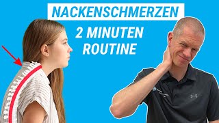 Nackenschmerzen Mach diese 3 Übungen [upl. by Nyssa]