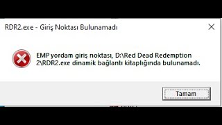 RDR 2 quotEMP yordam giriş noktası dinamik bağlantı kitaplığında bulunamadıquot hatası nasıl çözülür [upl. by Alvar422]