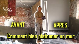 Comment bien plafonner un mur [upl. by Gayl]