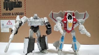 Transformers Pocket Robot Megatron amp Starscream [upl. by Alenoel532]