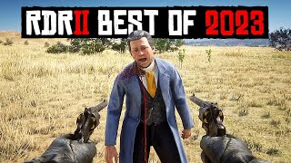 BEST OF FUNNY MOMENTS in RDR2 2023 [upl. by Yemrots]