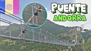 DÍA 1VISITO EL SEGUNDO PUENTE MÁS LARGO DEL MUNDO EN ANDORRA 🇦🇩 puente tibetano El mundo de Vero [upl. by Ralfston]