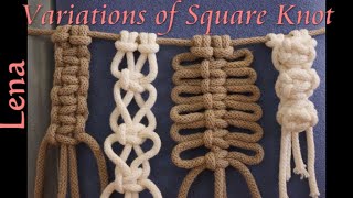 𝗠𝗮𝗰𝗿𝗮𝗺𝗲 with 𝗟𝗲𝗻𝗮⛓Versionen von Kreuzknoten ⛓Square Knots Mix Wechsel  Schmetterling Beerenknoten [upl. by Craggy]