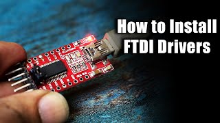 How to install FTDI Drivers on Windows  FT232RL [upl. by Kenyon]