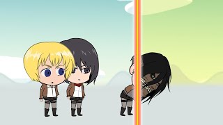 Chibi Titan Transformation  Attack On titan Animatian  Fan Made [upl. by Peisch677]