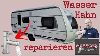 Undichten Camping Wasserhahn reparieren So geht´s Aufbau und Funktionsweise desselbigen [upl. by Lokkin432]