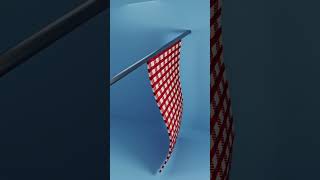 Curtain 3D Cloth Simulation  Blender [upl. by Enegue]