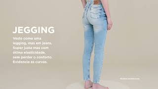 DAMYLLER Guia Jeans  Calça JEGGING Feminina [upl. by Ahsaten]