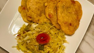 Steam Cabbage with Saltfish Fritters [upl. by Mcintosh671]