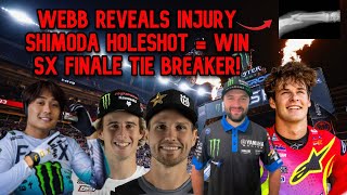 Webb Reveals Injury  This Is what Happens When Shimoda Gets A Holeshot  Salt Lake City Tie Breaker [upl. by Kile]