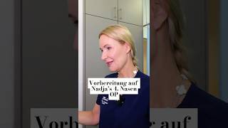 Vorbereitung auf Nadja’s 4 NasenOP ❤️✨ drberkei nasenop plasticsurgery [upl. by Nicram]