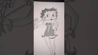 Betty Boop sketch youtubeshorts shorts viral trending fyp [upl. by Aehsal]