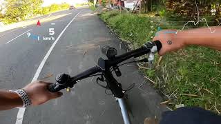 Uphill with a BTwin Tilt 700 Folding Bike [upl. by Annoda]