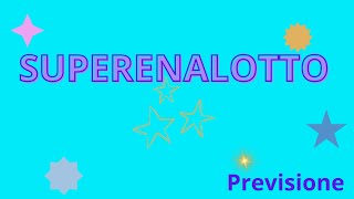 SUPERENALOTTO  Previsione [upl. by Ainak]