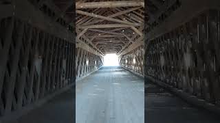 Schofield Covered Bridge across the Neshaminy Creek shorts buckscounty [upl. by Ecnahs]