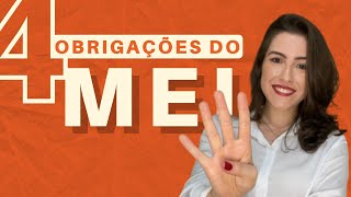 4 obrigações que todo MEI deve cumprir [upl. by Zined47]