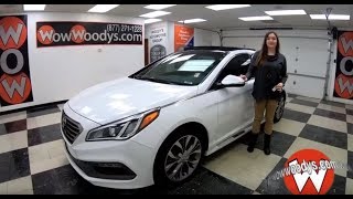 2015 Hyundai Sonata Limited Review  Video Walkaround  Used Cars and Trucks for sale at WowWoodys [upl. by Elohcan]