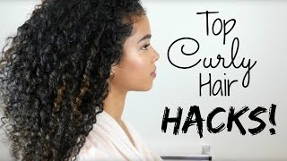 My Top Curly Hair Hacks Tips amp Tricks [upl. by Nalek971]