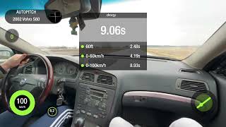 Volvo S60 24D MT FWD 2002 0100 acceleration [upl. by Hannej]