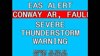 Severe TStorm Warning Conway AR  31018 [upl. by Merrow]