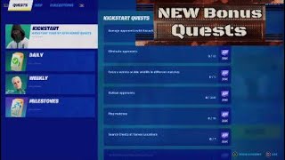 Fortnite KICKSTART Bonus Quests [upl. by Yahsel]