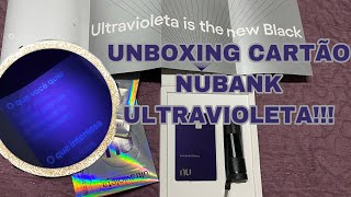 MEU CARTÃO NUBANK ULTRAVIOLETA CHEGOU Unboxing [upl. by Ainegue]