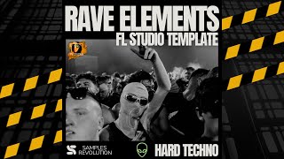 FLP Rave Elements  FL STUDIO TEMPLATE HARD TECHNO amp RAVE 150 BPM ⚠️⚠️⚠️ [upl. by Muirhead97]