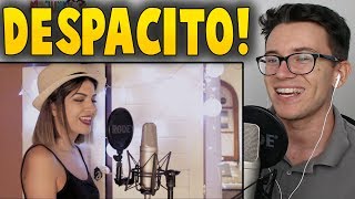 Despacito amp Shape of you  Yanina Chiesa MASHUP Reaction [upl. by Belmonte]