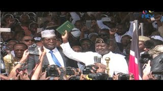 Raila Odinga sworn in as the people’s president in record time [upl. by Otto]